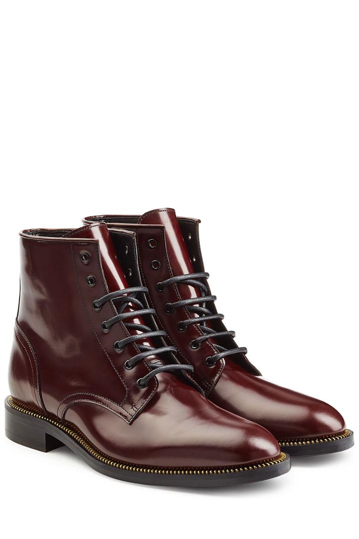 Dsquared2 Dsquared2 Leather Ankle Boots - Red