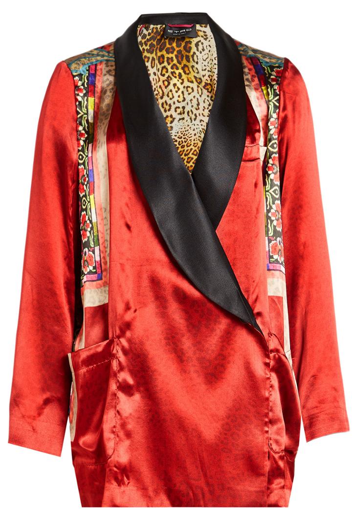 Etro Etro Printed Blazer With Silk