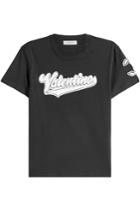 Valentino Valentino Cotton T-shirt With Towelling Logo