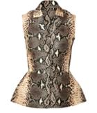 Emilia Wickstead Snake-print Silk Top
