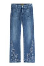 Seafarer Seafarer Lord Jim Cropped Jeans With Cut-out Detail - Blue