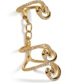Ileana Makri Yellow Gold Snake Parade Ring With Diamonds