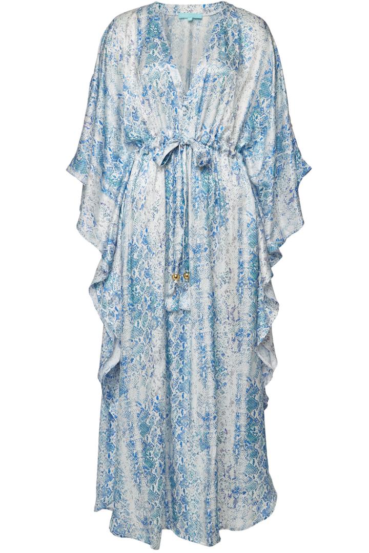 Melissa Odabash Melissa Odabash Robin Snake Print Maxi Dress With Silk