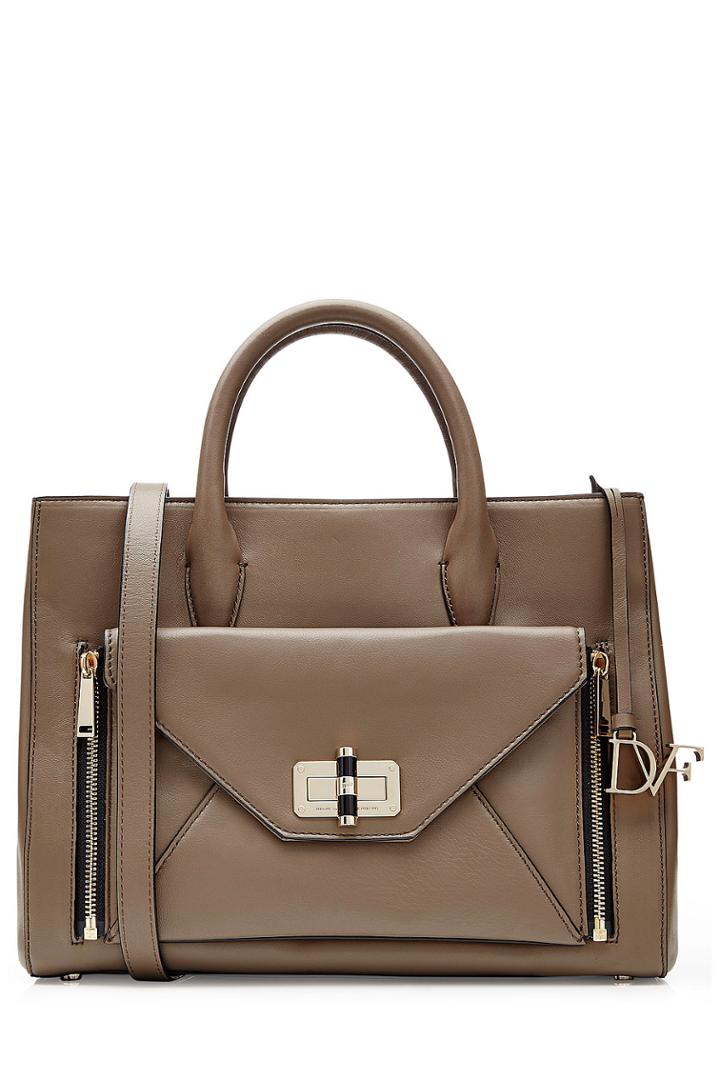 Diane Von Furstenberg Diane Von Furstenberg Leather Tote - Brown