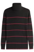 Fendi Fendi Ribbed Wool Striped Turtleneck