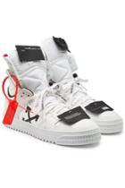 Off-white Off-white Leather And Fabric Off Court High Sneakers