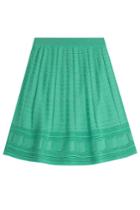 M Missoni M Missoni Flared Crochet Knit Skirt - Green