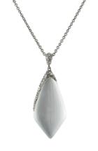 Alexis Bittar Rhodium Plated Necklace With Lucite And Crystals