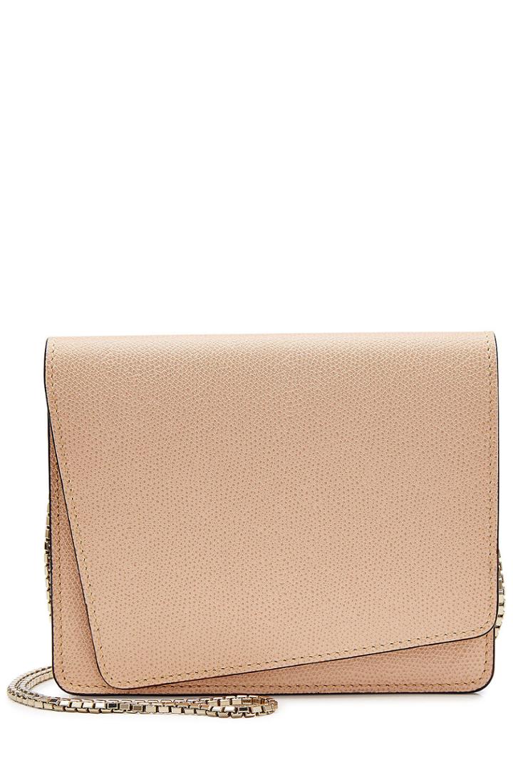 Valextra Spa Valextra Spa Twist Leather Shoulder Bag - Beige