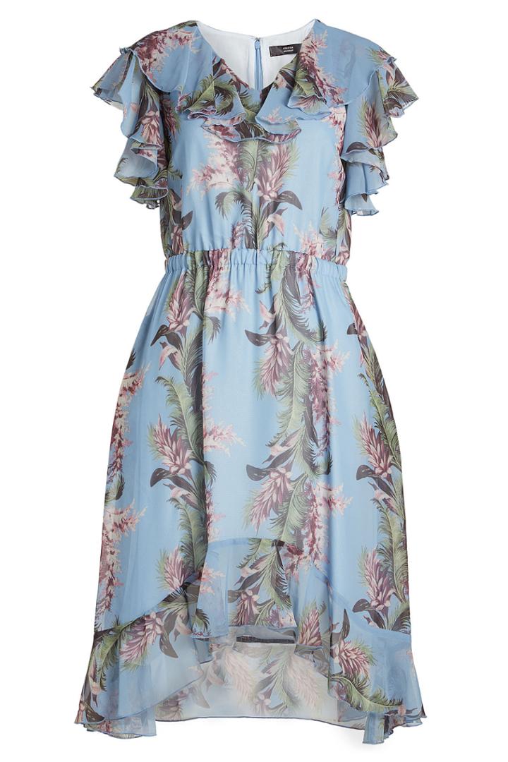 Steffen Schraut Steffen Schraut Flower Print Dress With Ruffles