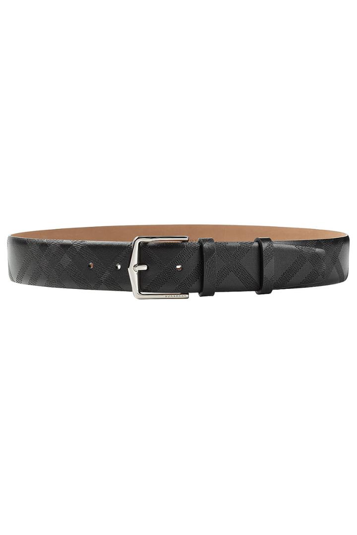 Burberry Shoes & Accessories Burberry Shoes & Accessories Checked Leather Belt