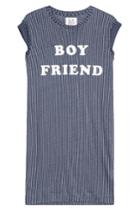 Zoe Karssen Zoe Karssen Linen Boy Friend Muscle Tank Dress - Blue