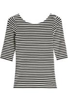 Theory Theory Striped Boatneck T-shirt