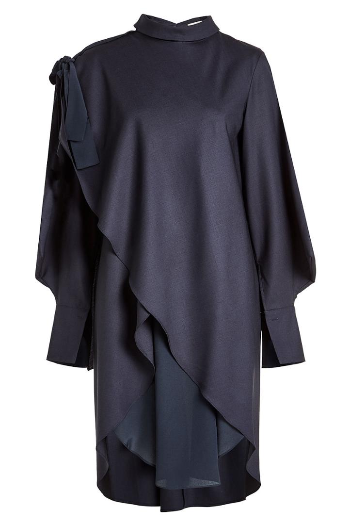 Nobi Talai Nobi Talai Draped Silk Dress