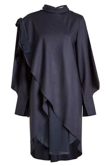 Nobi Talai Nobi Talai Draped Silk Dress
