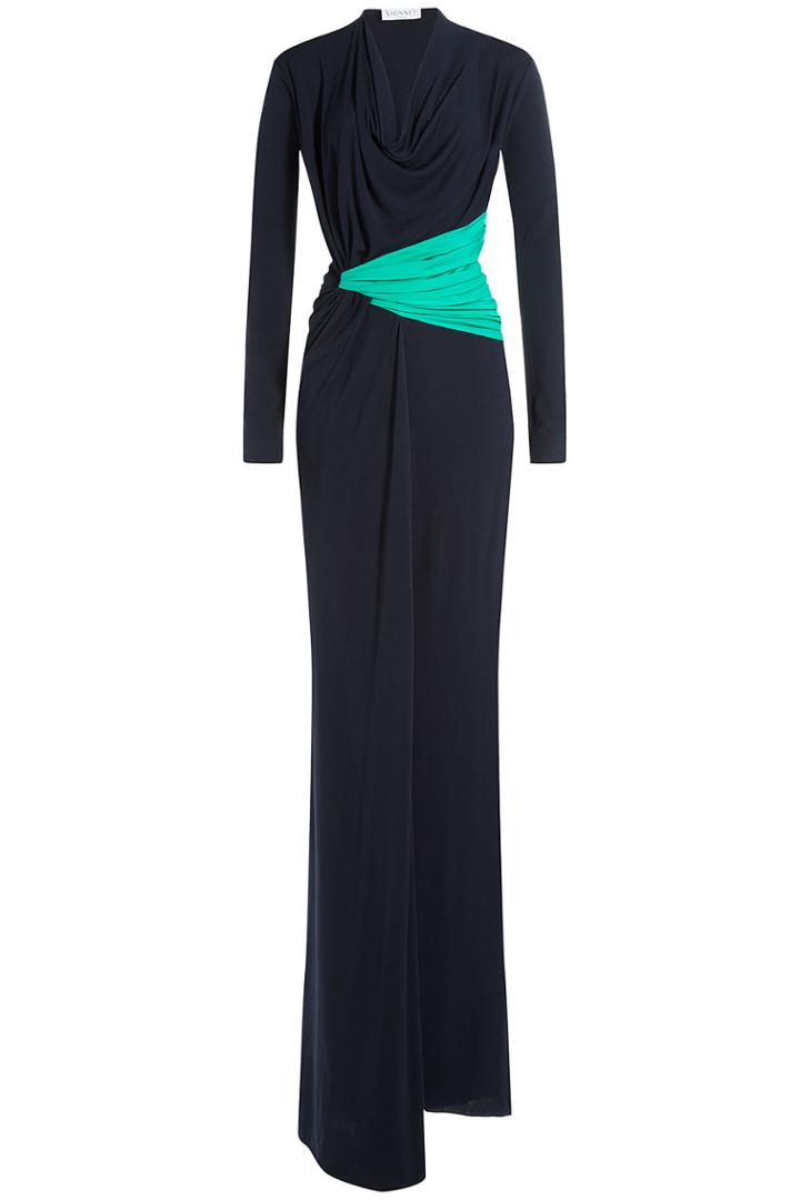 Vionnet Vionnet Colorblock Draped Gown