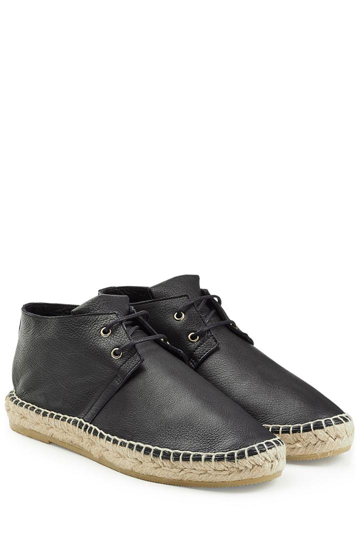 Robert Clergerie Robert Clergerie Leather Espadrilles - Black