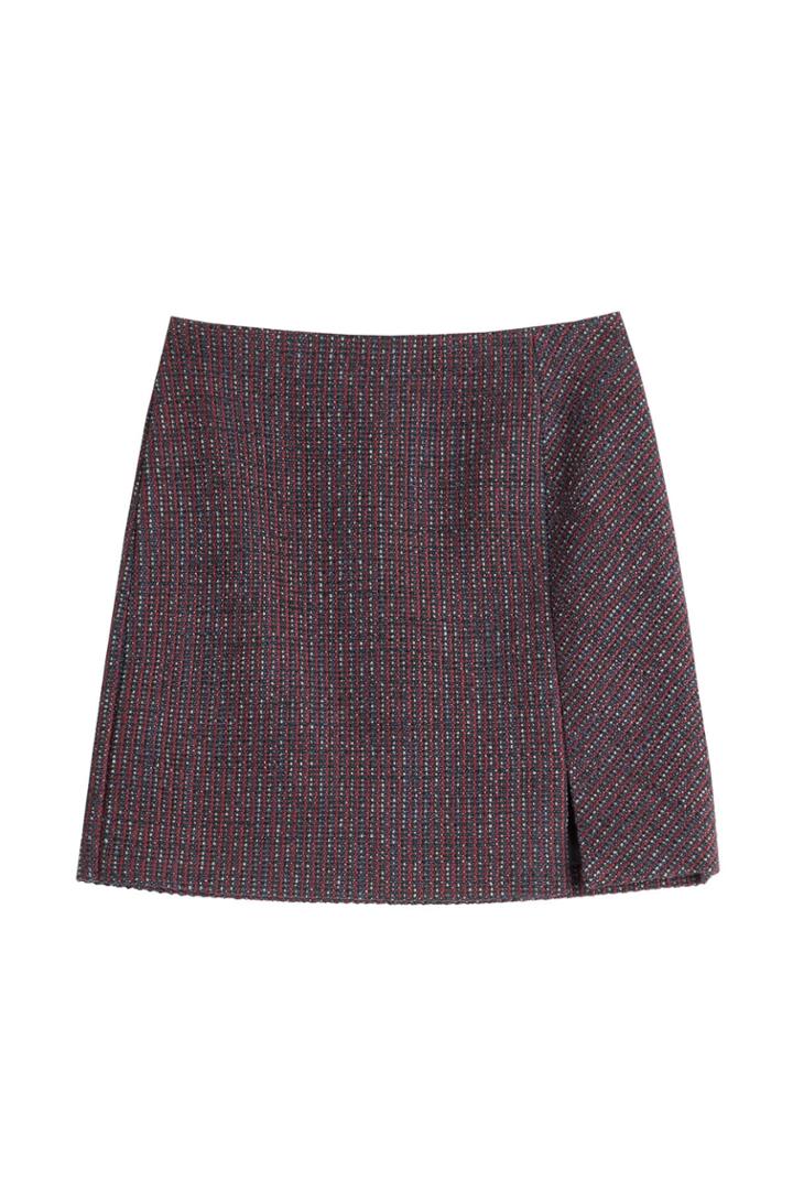 Carven Carven Tweed Mini Skirt With Wool