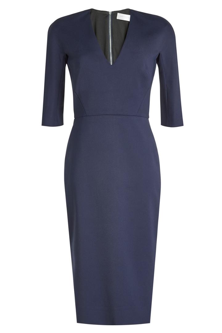 Victoria Beckham Victoria Beckham Sheath Dress With Cotton