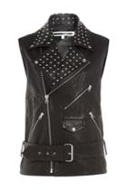 Mcq Alexander Mcqueen Mcq Alexander Mcqueen Embellished Leather Vest - Black