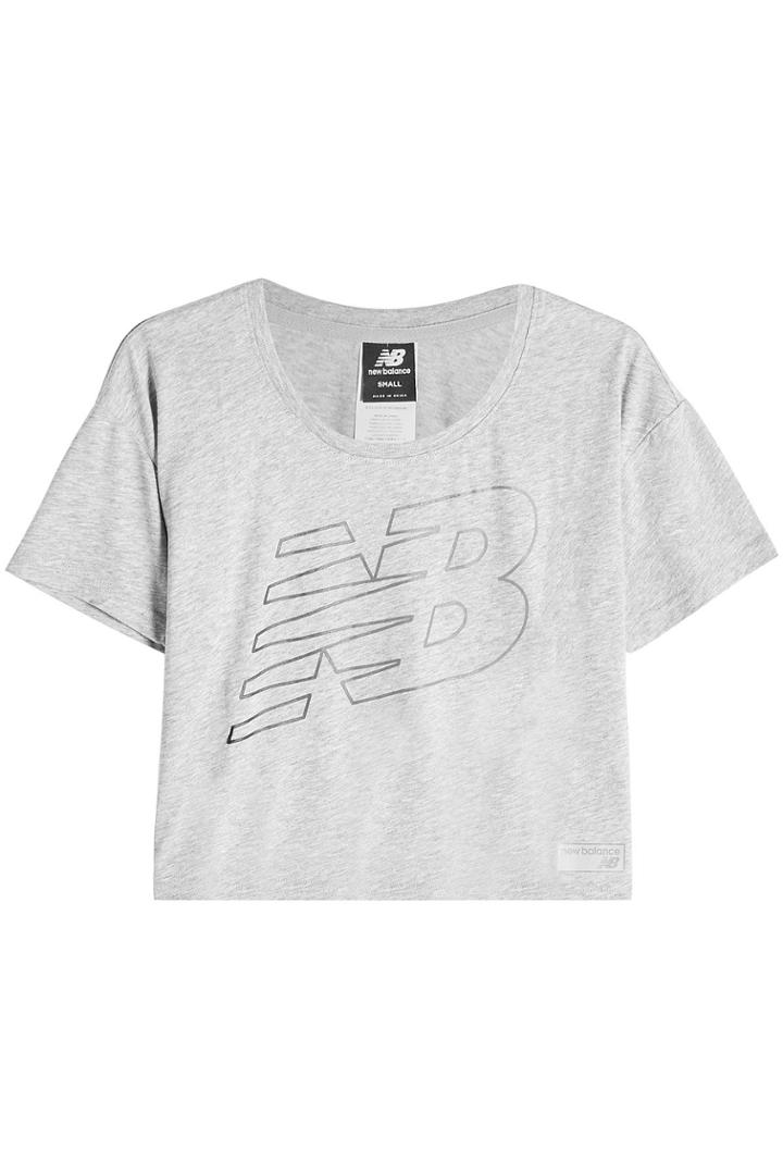 New Balance New Balance Cropped T-shirt With Cotton