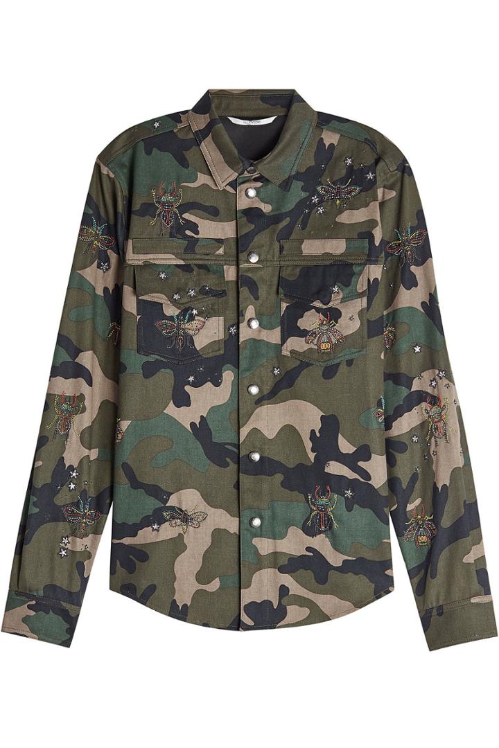 Valentino Valentino Embellished Cotton Shirt