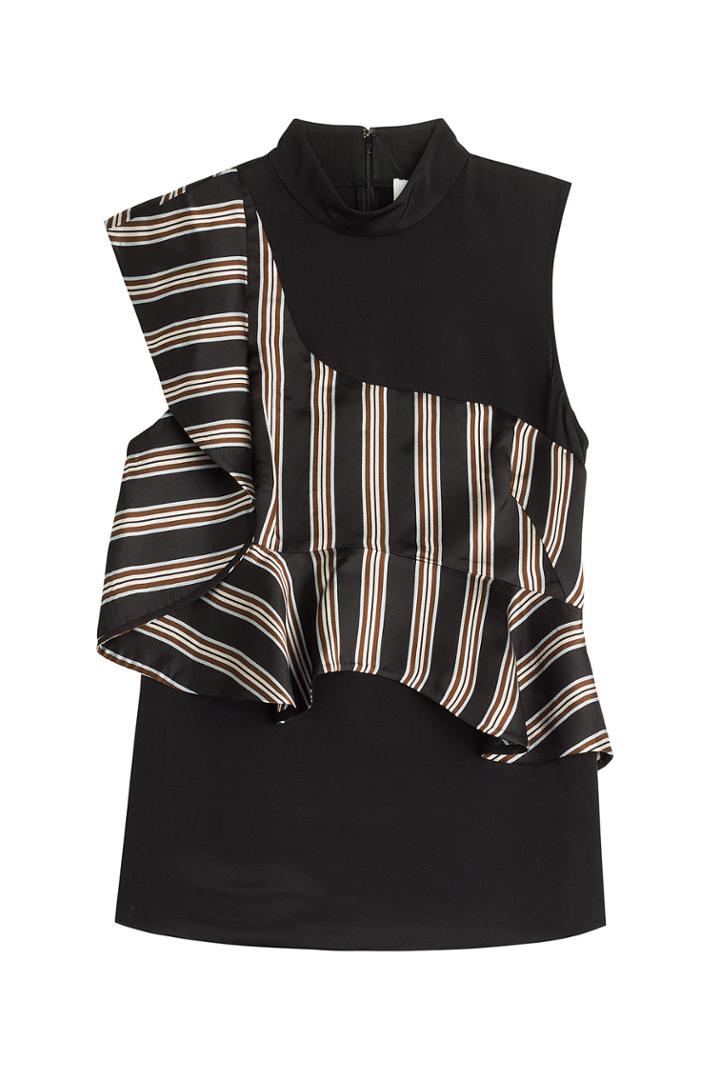 3.1 Phillip Lim 3.1 Phillip Lim Silk Sleeveless Blouse With Ruffles