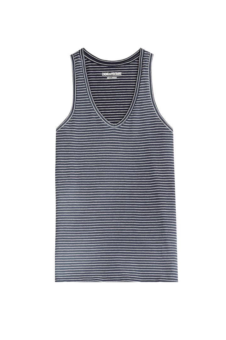 Zadig & Voltaire Zadig & Voltaire Cotton Hilda Raye Tank Top - Blue