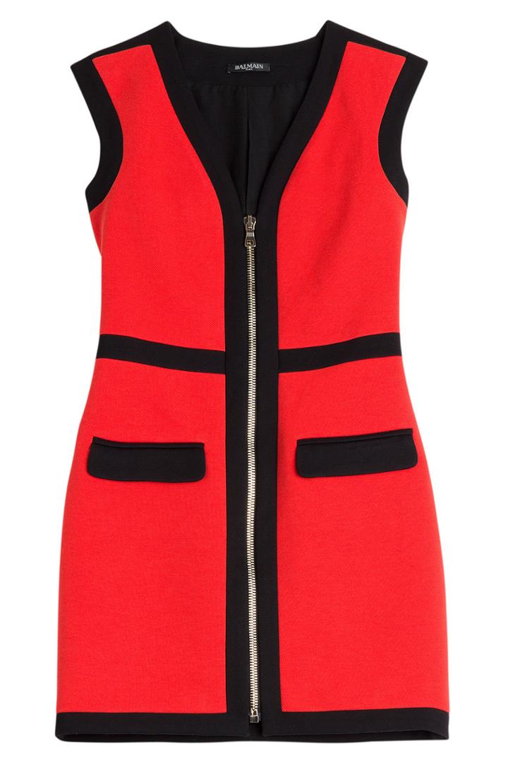 Balmain Balmain Colorblock Cocktail Dress - Multicolored
