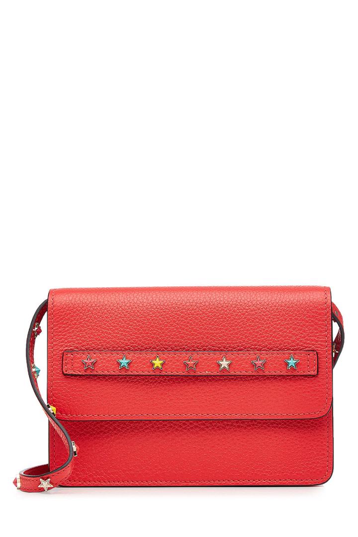 R.e.d Valentino R.e.d Valentino Studded Leather Shoulder Bag