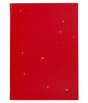 Paul Smith Accessories Red Saffiano Leather Alphabet Notebook