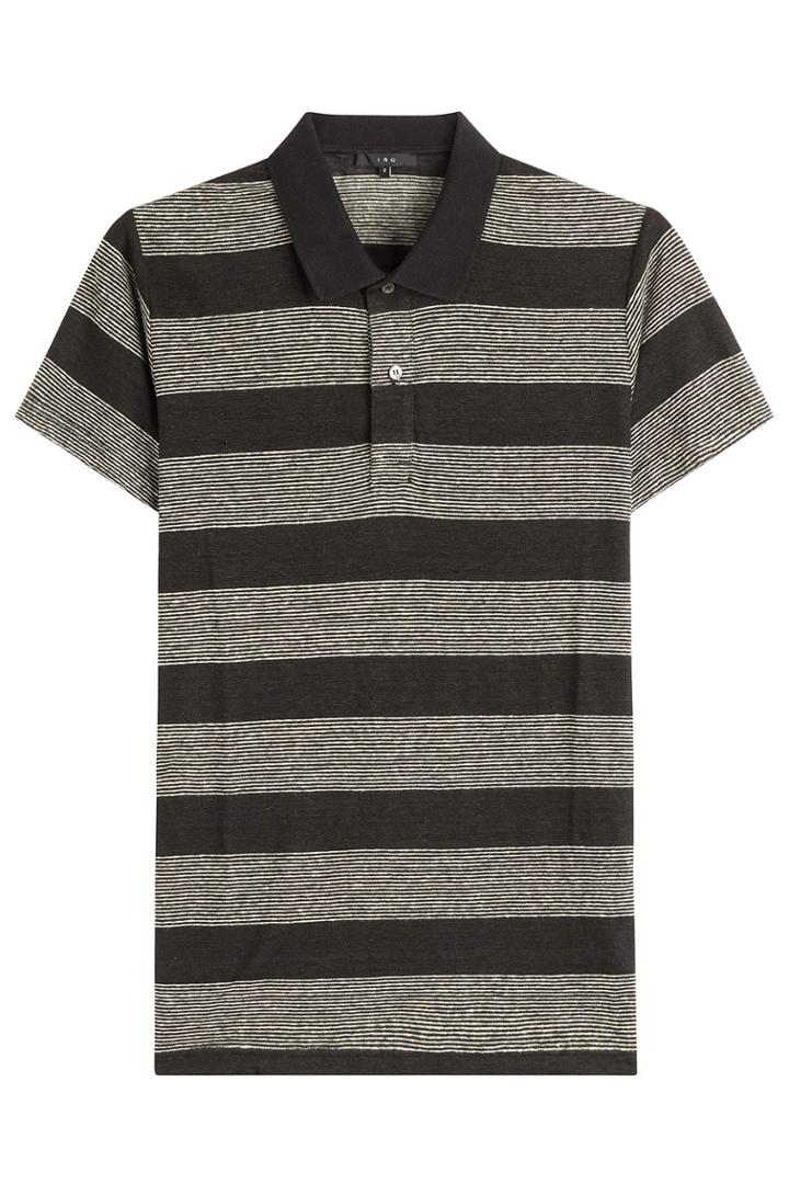 Iro Iro Striped Cotton Polo Shirt - Multicolored