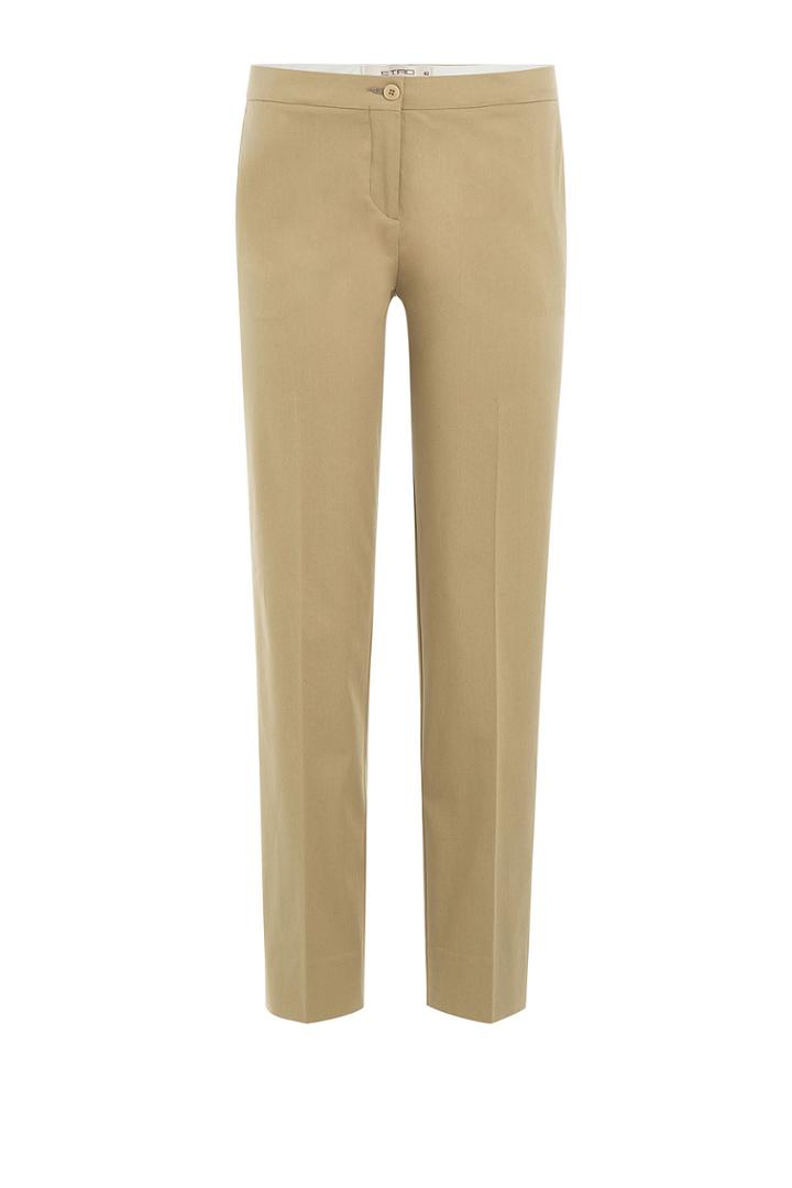 Etro Etro Cropped Cotton Pants - Gold