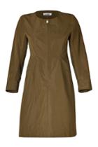 Jil Sander Jil Sander Olive Cotton-silk Dress