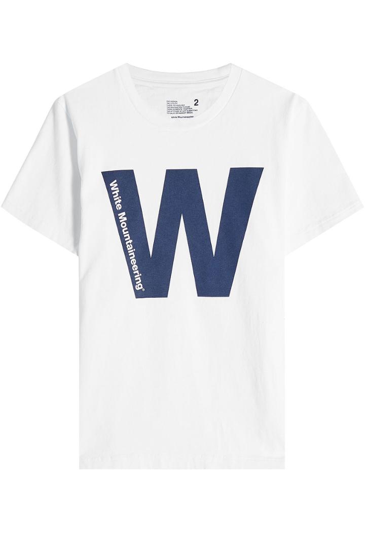 White Mountaineering White Mountaineering Printed Logo Cotton T-shirt