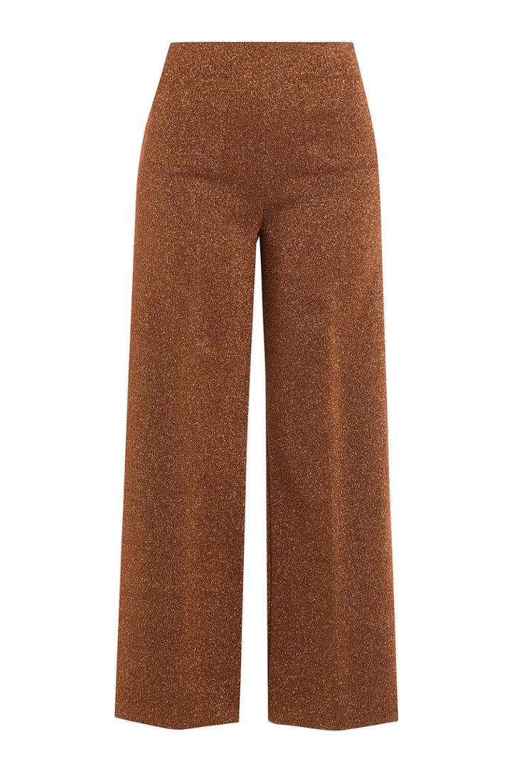 Isa Arfen Isa Arfen Cropped Metallic Pants - None