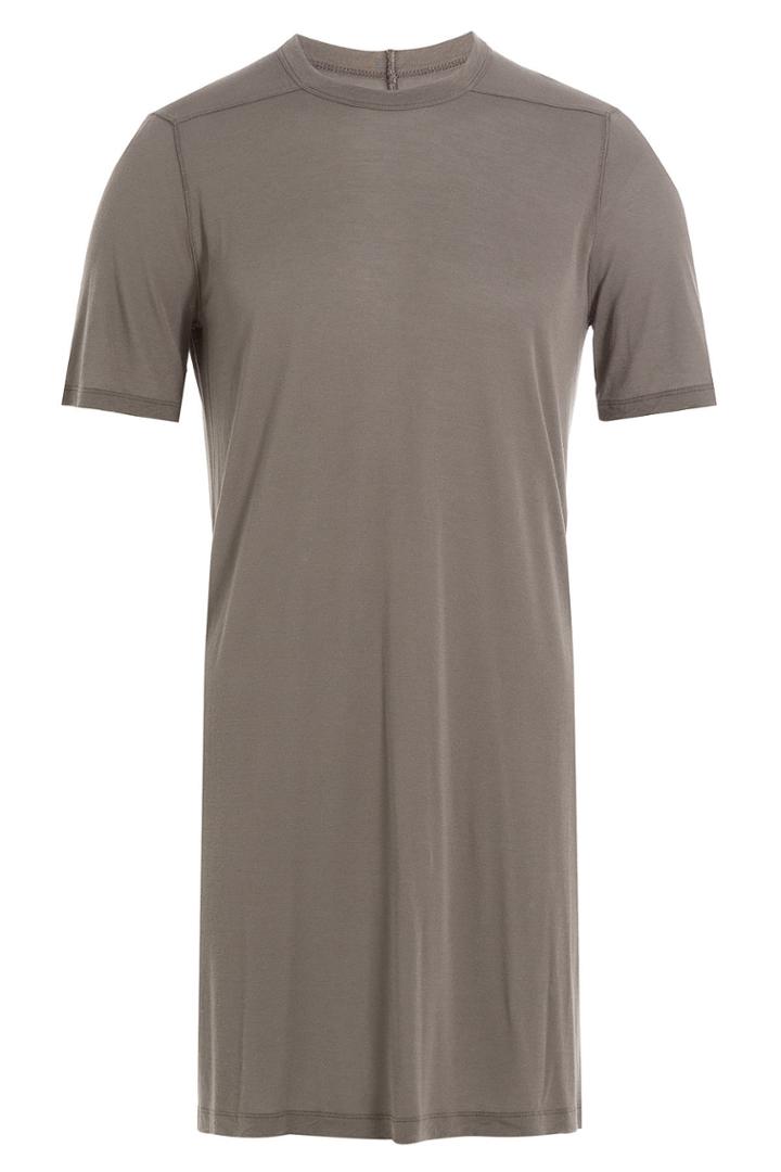 Rick Owens Men Rick Owens Men Long Jersey T-shirt With Silk - None