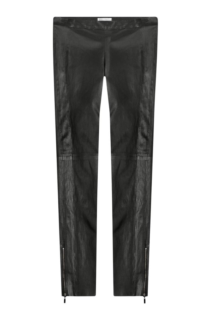 Brunello Cucinelli Brunello Cucinelli Micro Pleat Leather Pants