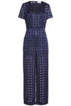 Diane Von Furstenberg Diane Von Furstenberg Wide Leg Jumpsuit With Sheer Inserts
