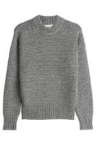Dkny Dkny Chunky Knit Merino Wool Pullover - Grey