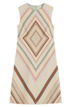Valentino Valentino Printed Wool-silk Shift Dress