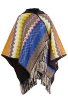 Missoni Missoni Chevron Knit Hooded Poncho - Multicolor