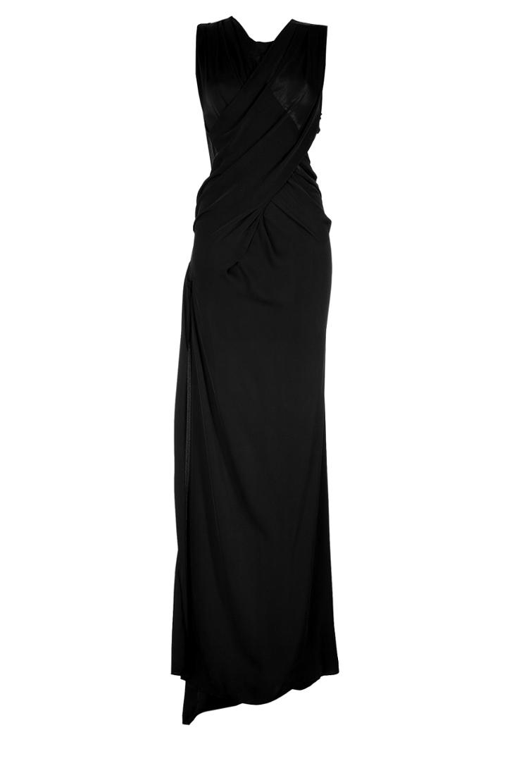 Vionnet Vionnet Silk Georgette Gown - Black