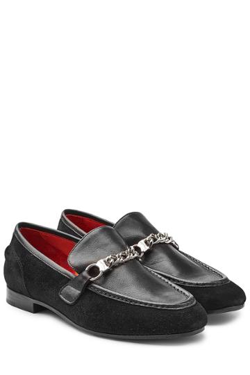 Rag & Bone Rag & Bone Suede And Leather Loafers - Black