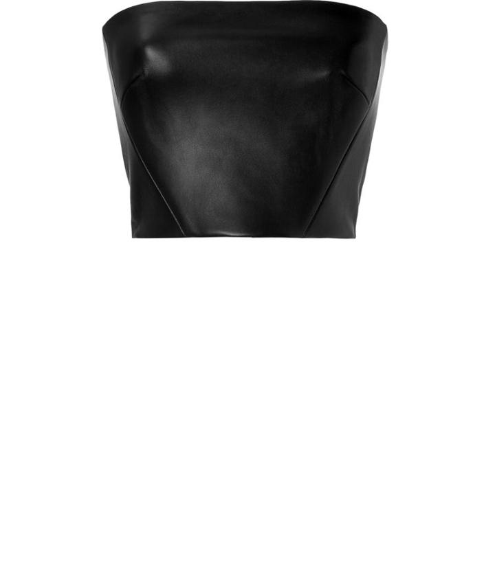 David Koma Leather Bustier