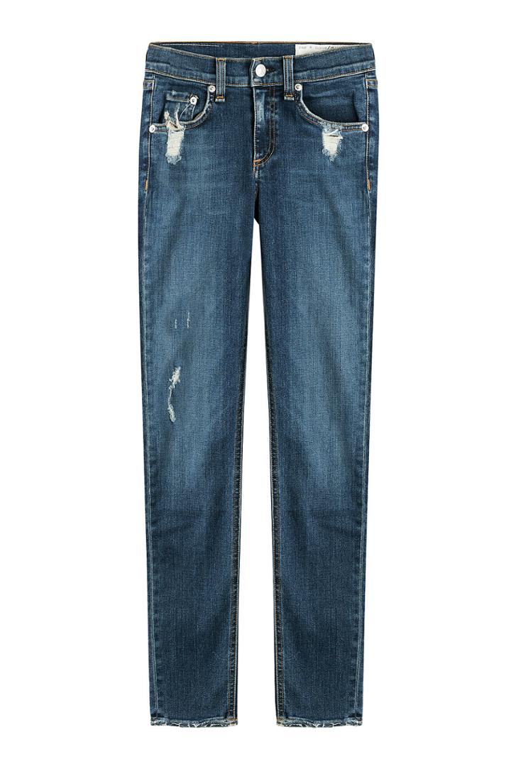 Rag & Bone Rag & Bone Distressed Skinny Jeans - None