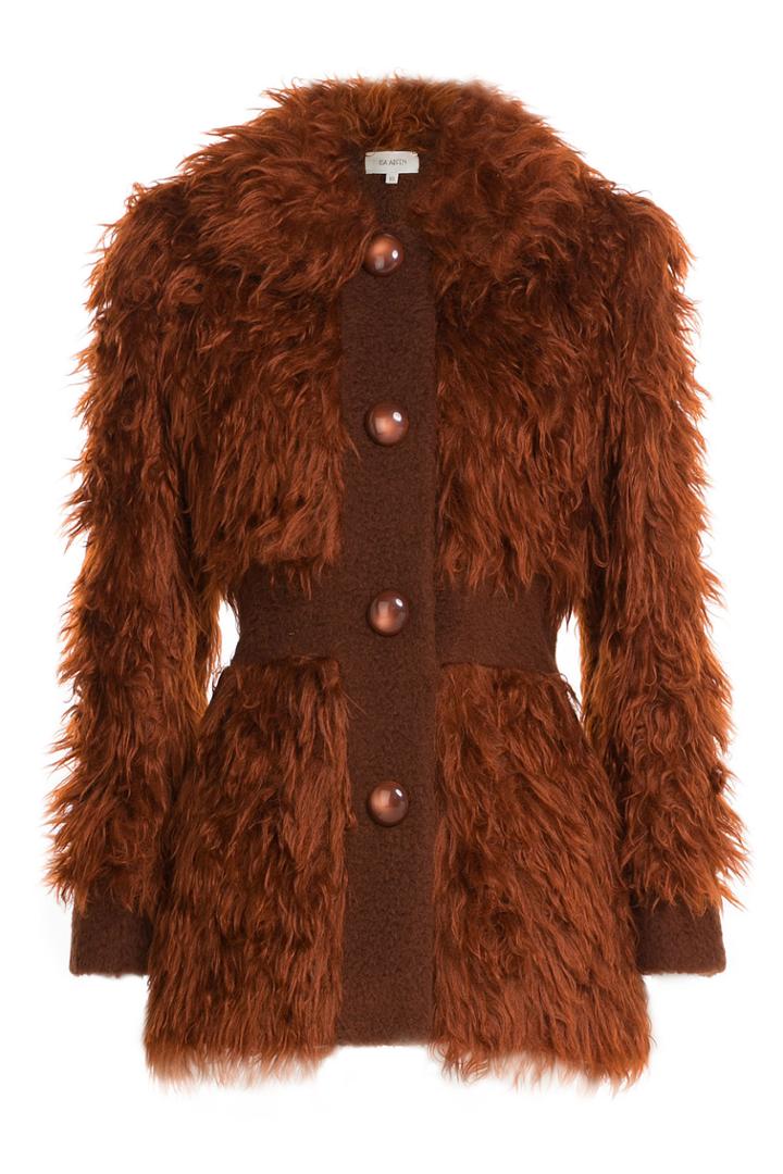 Isa Arfen Isa Arfen Faux Fur Jacket - Brown