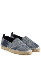 Etro Etro Linen-cotton Paisley Print Espadrilles - Blue