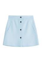 Paul & Joe Paul & Joe Wool Mini Skirt - Turquoise