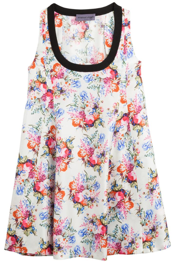 Emanuel Ungaro Emanuel Ungaro Silk Twill Dress - White